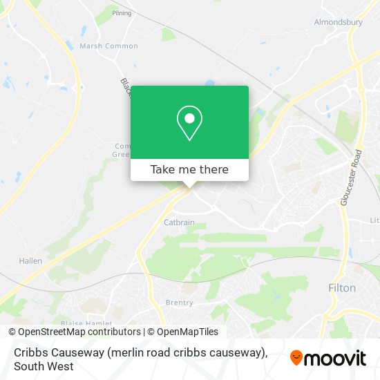 Cribbs Causeway (merlin road cribbs causeway) map
