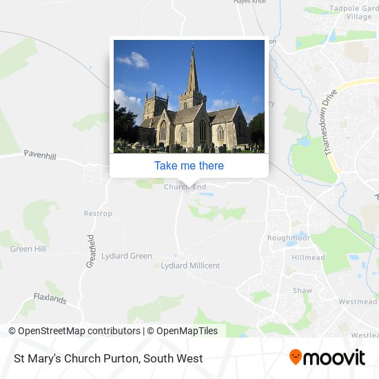 St Mary's Church Purton map