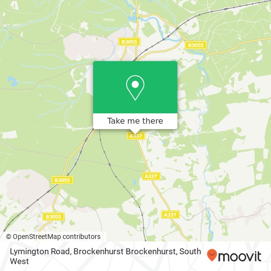 Lymington Road, Brockenhurst Brockenhurst map