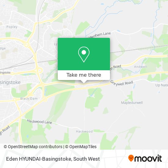 Eden HYUNDAI-Basingstoke map