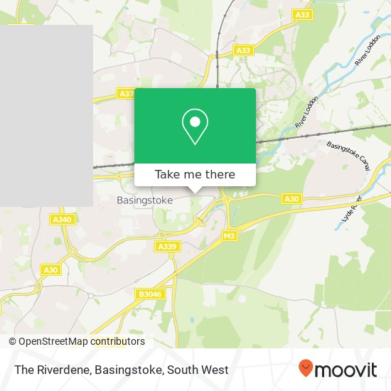 The Riverdene, Basingstoke map