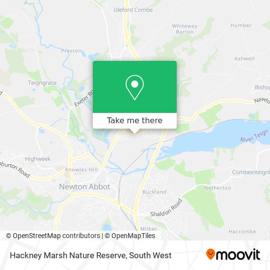 Hackney Marsh Nature Reserve map