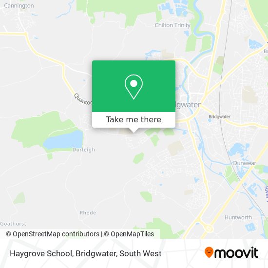 Haygrove School, Bridgwater map