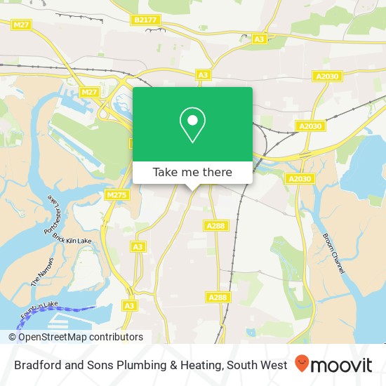 Bradford and Sons Plumbing & Heating map