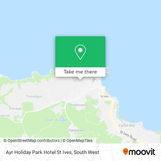 Ayr Holiday Park Hotel St Ives map