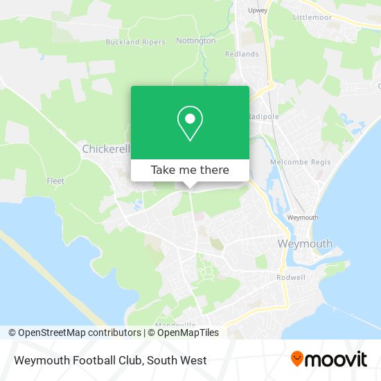 Weymouth Football Club map