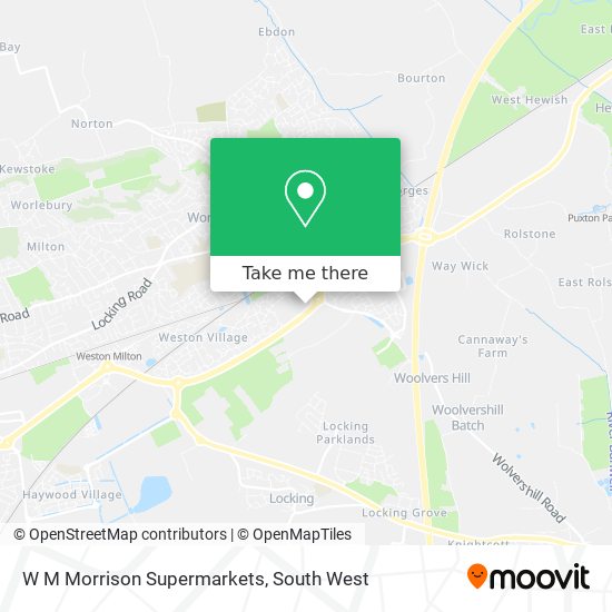 W M Morrison Supermarkets map