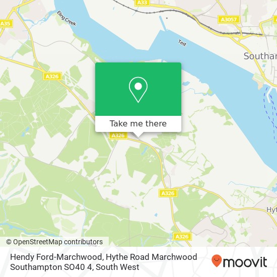 Hendy Ford-Marchwood, Hythe Road Marchwood Southampton SO40 4 map