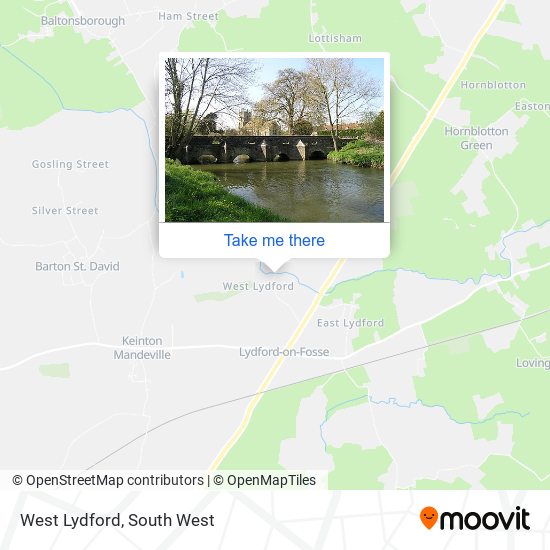 West Lydford map