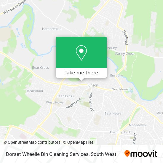 Dorset Wheelie Bin Cleaning Services map