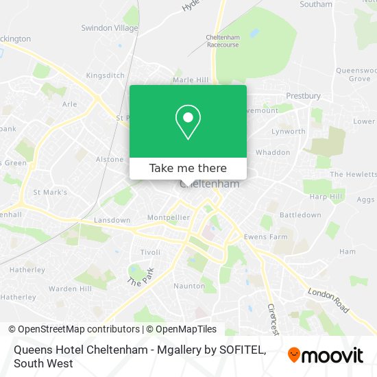 Queens Hotel Cheltenham - Mgallery by SOFITEL map