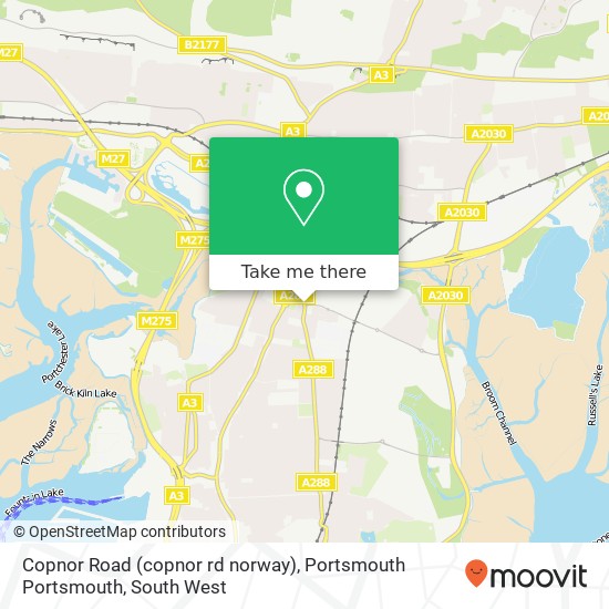 Copnor Road (copnor rd norway), Portsmouth Portsmouth map