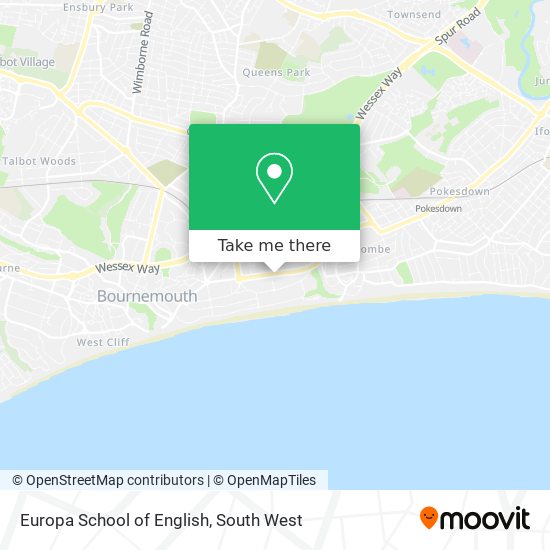 Europa School of English map