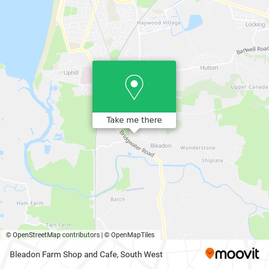Bleadon Farm Shop and Cafe map