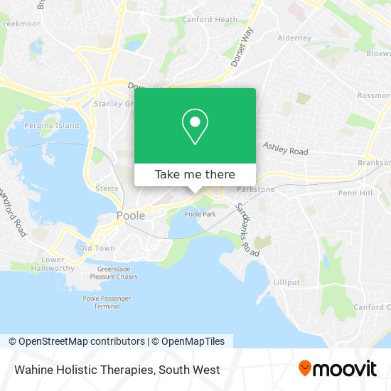 Wahine Holistic Therapies map