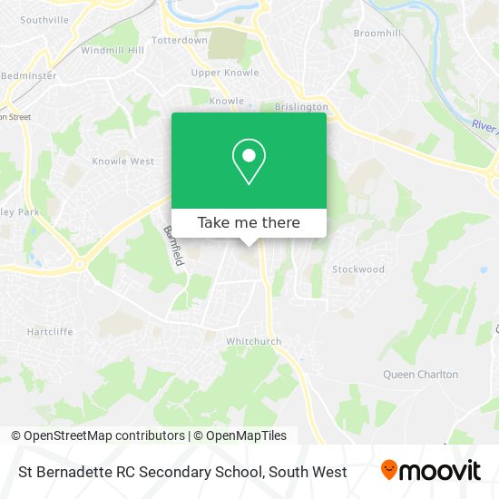 St Bernadette RC Secondary School map