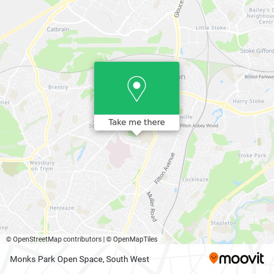 Monks Park Open Space map