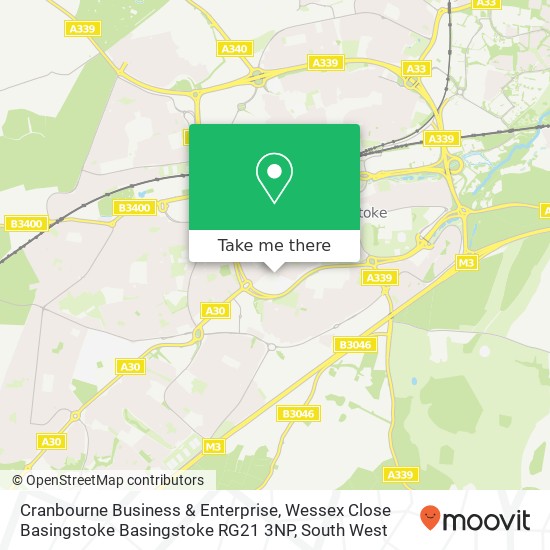 Cranbourne Business & Enterprise, Wessex Close Basingstoke Basingstoke RG21 3NP map