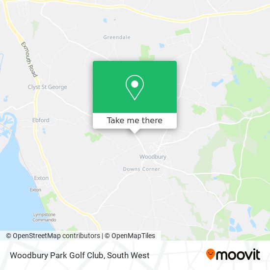 Woodbury Park Golf Club map