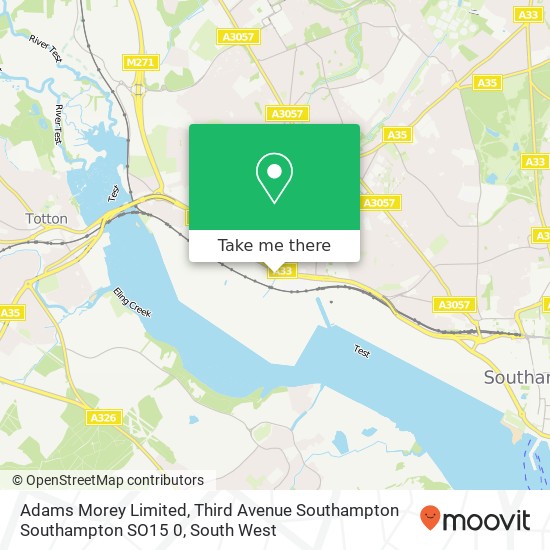 Adams Morey Limited, Third Avenue Southampton Southampton SO15 0 map