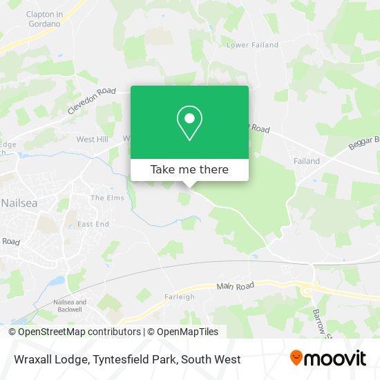 Wraxall Lodge, Tyntesfield Park map