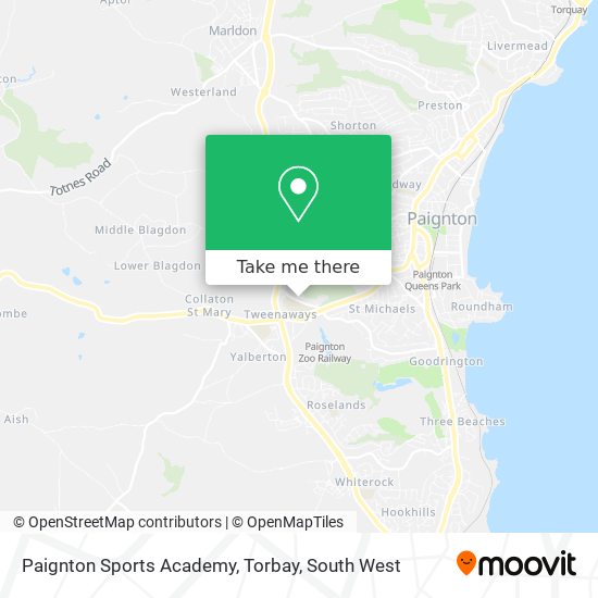 Paignton Sports Academy, Torbay map