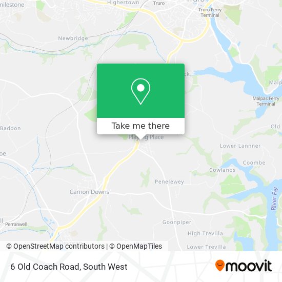 6 Old Coach Road map