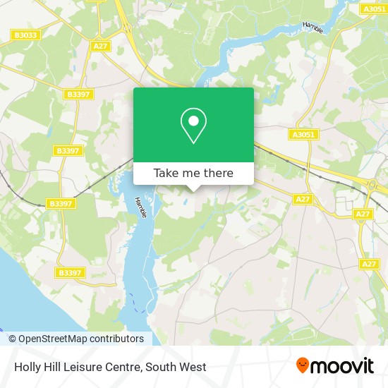 Holly Hill Leisure Centre map