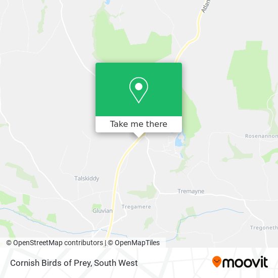 Cornish Birds of Prey map