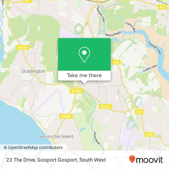 23 The Drive, Gosport Gosport map