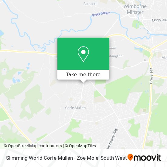Slimming World Corfe Mullen - Zoe Mole map