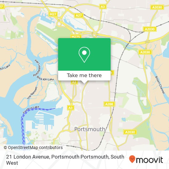 21 London Avenue, Portsmouth Portsmouth map