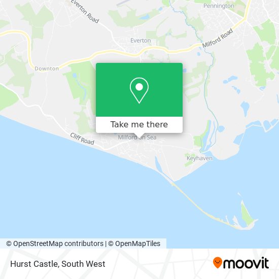 Hurst Castle map