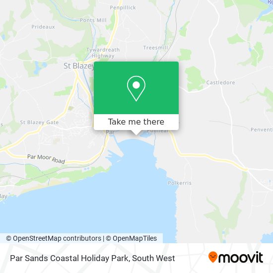Par Sands Coastal Holiday Park map