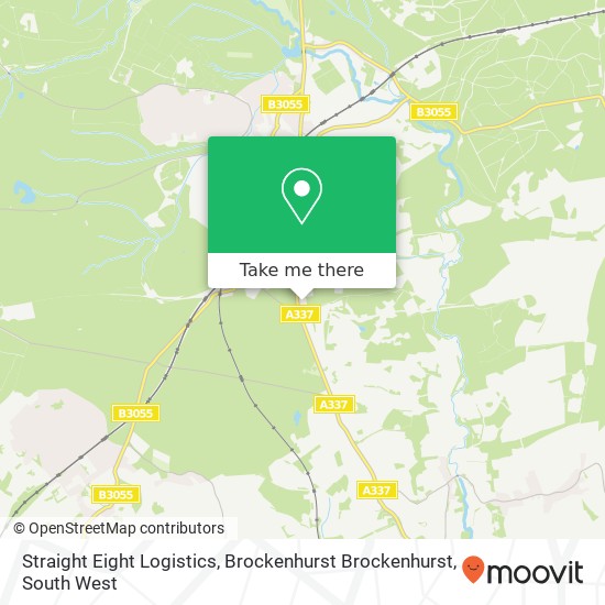 Straight Eight Logistics, Brockenhurst Brockenhurst map