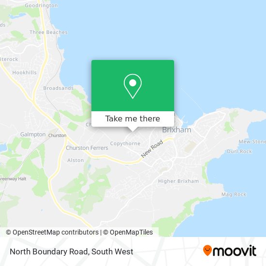 North Boundary Road map
