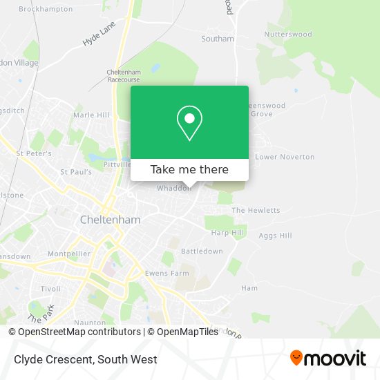 Clyde Crescent map