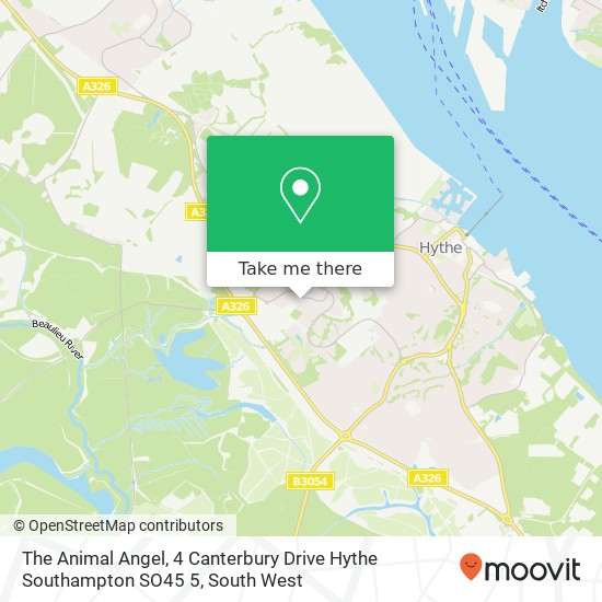 The Animal Angel, 4 Canterbury Drive Hythe Southampton SO45 5 map