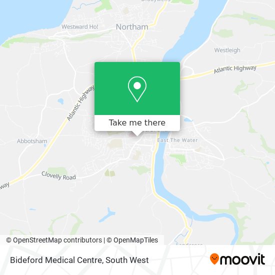 Bideford Medical Centre map