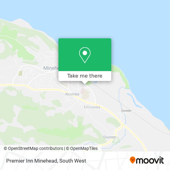 Premier Inn Minehead map