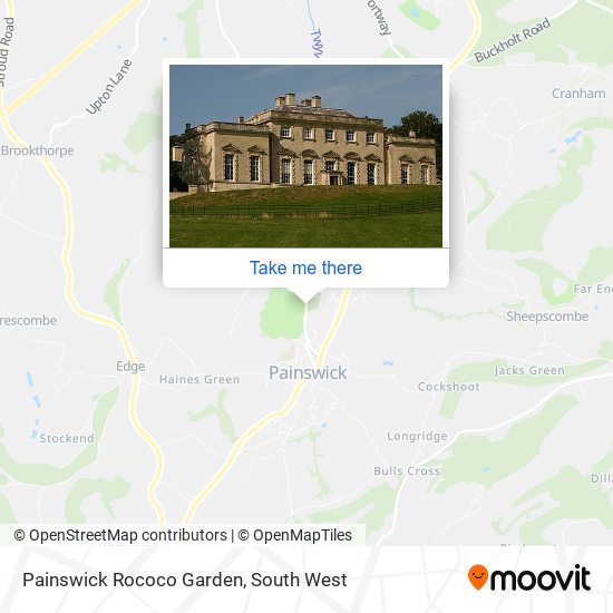 Painswick Rococo Garden map