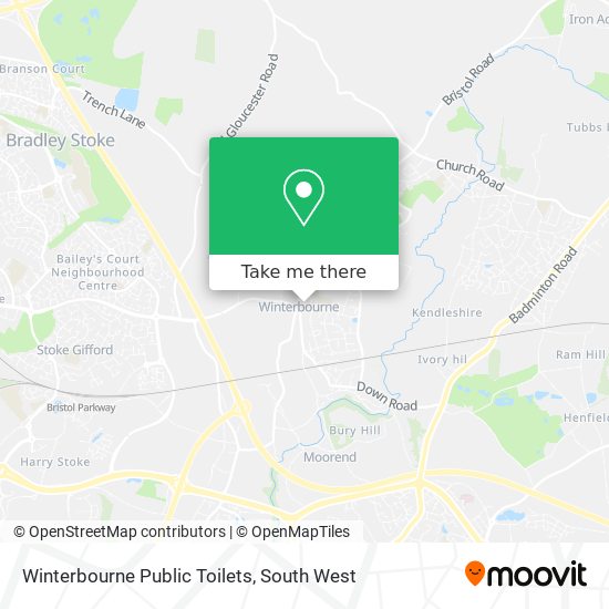 Winterbourne Public Toilets map