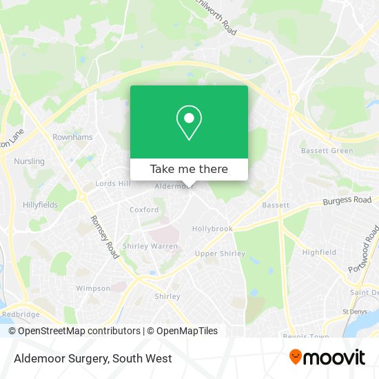 Aldemoor Surgery map