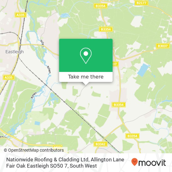 Nationwide Roofing & Cladding Ltd, Allington Lane Fair Oak Eastleigh SO50 7 map