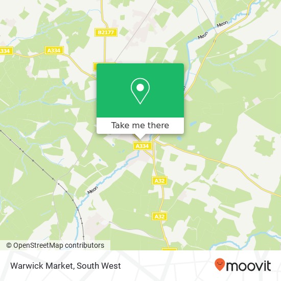 Warwick Market map