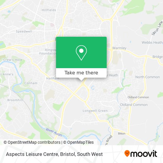 Aspects Leisure Centre, Bristol map