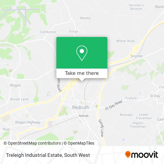 Treleigh Industrial Estate map