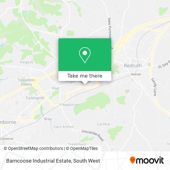 Barncoose Industrial Estate map