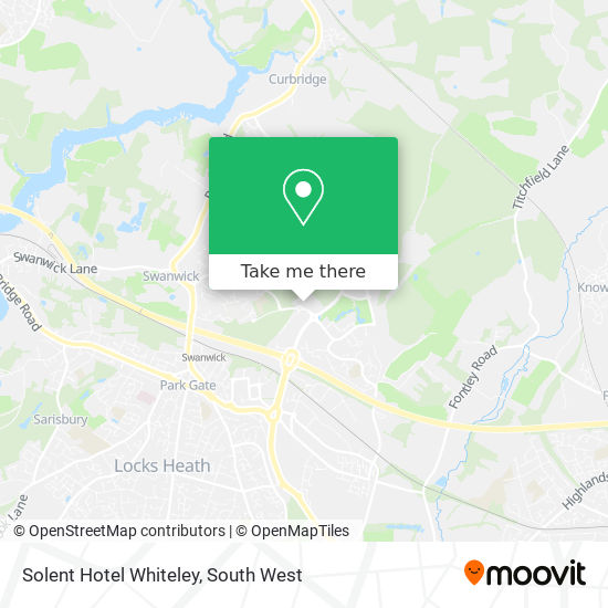 Solent Hotel Whiteley map