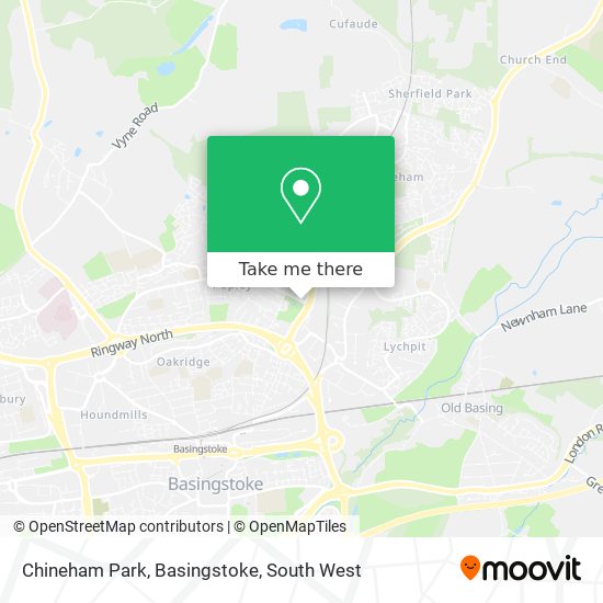 Chineham Park, Basingstoke map